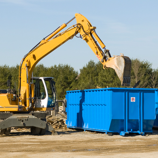 how many times can i have a residential dumpster rental emptied in Creedmoor